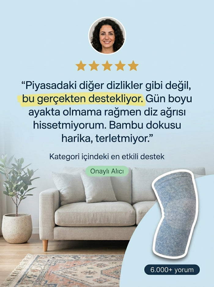 AuraKompress Bambu Dizlik Kompresyon